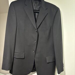 Banana Republic Men's Modern 38S Sport Jacket Made In Turkey 100% Wool Black